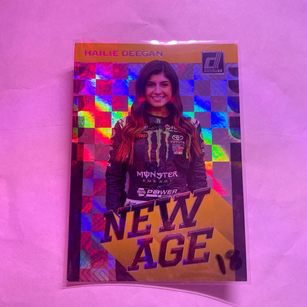 2020 panini donruss new age Hallie deegan racing sports card